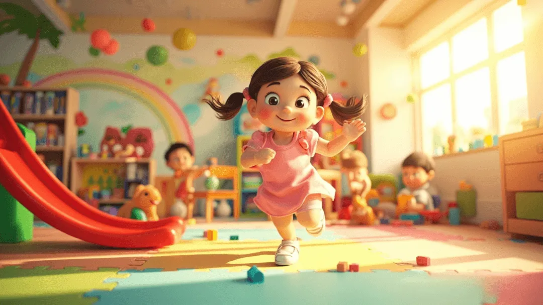 3D çocuk animasyon karakter - okul öncesi eğitim maskotu